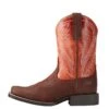 'Ariat' Youth 8" Hoolihan Alamo - Orange / Brown