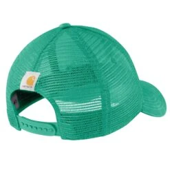 'Carhartt' Men's Canvas Mesh-Back Logo Graphic Cap - Sea Green -Outdoor Clothing Shop 101195 G81 Back MS22 1024x1024@2x