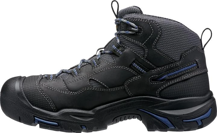 'Keen Utility' Men's Braddock Mid EH WP Soft Toe - Black / Grey / Blue 3 'Keen Utility' Men's Braddock Mid EH WP Soft Toe - Black / Grey / Blue - Image 3
