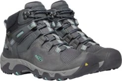 'Keen Outdoor' Women's Steens WP Leather Mid Hiker - Steel Grey / Ocean Wave -Outdoor Clothing Shop 1022332 PLA large 1024x1024@2x