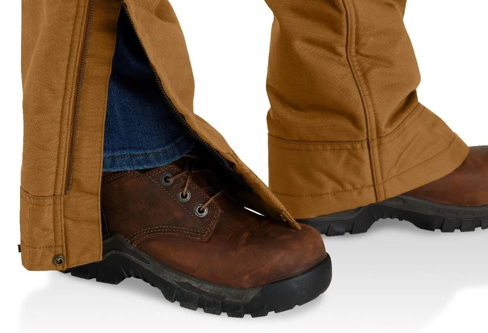 'Carhartt' Women's Loose Fit Duck Insulated Biberall - Carhartt Brown 4 'Carhartt' Women's Loose Fit Duck Insulated Biberall - Carhartt Brown - Image 4