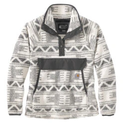 'Carhartt' Women's Fleece 1/4 Relaxed Fit Fleece Jacket - Malt Aztec