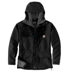 'Carhartt' Men's Super Dux™ Relaxed Fit Insulated Traditional Coat-Level 4 Extreme Warmth Rating - Black -Outdoor Clothing Shop 105002 N04 MF21 e 1024x1024@2x