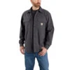 'Carhartt' Men's Rugged Flex® Canvas Fleece Lined Shirt Jac - Shadow