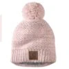 'Carhartt' Women's Rib Knit Sherpa-Lined Pom Pom Beanie - Pink Salt