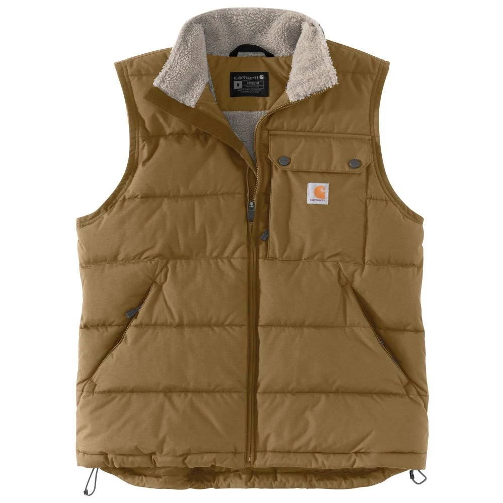 'Carhartt' Men's Montana Loose Fit Insulated Vest - Oak Brown 2 'Carhartt' Men's Montana Loose Fit Insulated Vest - Oak Brown - Image 2