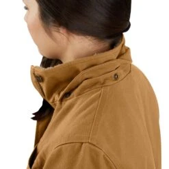 'Carhartt' Women's Washed Duck Coat - Carhartt Brown -Outdoor Clothing Shop 105512 BRN FI01 WF22 b 1024x1024@2x