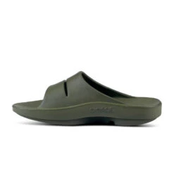 'OOFOS' Unisex OOahh Slide Sandal - Forest Green -Outdoor Clothing Shop 1100FORGREEN shot4 1024x1024@2x