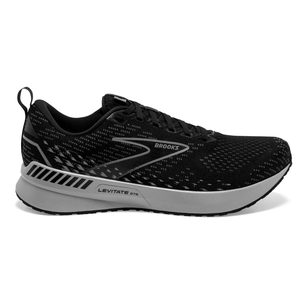 'Brooks' Men's Levitate GTS 5 - Black / Ebony / Grey 1 'Brooks' Men's Levitate GTS 5 - Black / Ebony / Grey