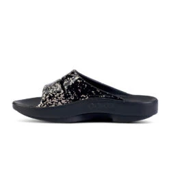 'OOFOS' Women's OOahh Slide Limited Edition - Black / Champagne Pop -Outdoor Clothing Shop 1103BKCHMPGNE shot4 1024x1024@2x