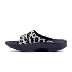 'OOFOS' Women's OOahh Slide Limited Edition - Black / Cheetah -Outdoor Clothing Shop 1103BLKCHEET shot4 1024x1024@2x