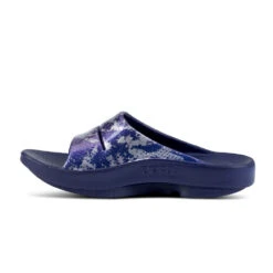 'OOFOS' Women's OOahh Slide Limited Edition - Navy / Silver / Silver Snake 11 'OOFOS' Women's OOahh Slide Limited Edition - Navy / Silver / Silver Snake -Outdoor Clothing Shop 1103NVYSILSNK shot4 1024x1024@2x