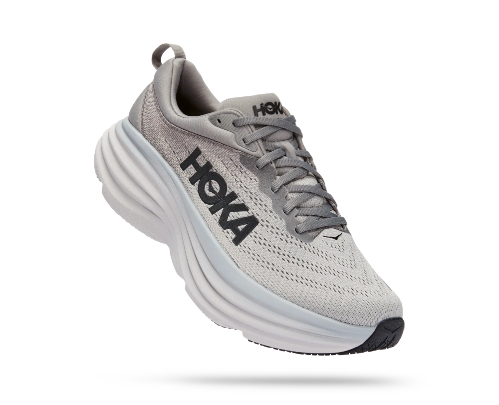 'HOKA' Men's Bondi 8 - Sharkskin / Harbor Mist (Wide) 1 'HOKA' Men's Bondi 8 - Sharkskin / Harbor Mist (Wide)