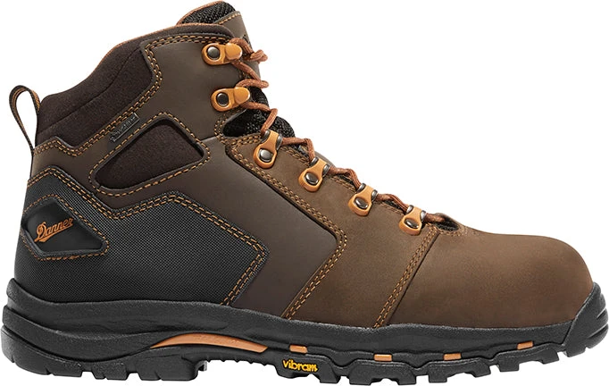 'Danner' Men's 4.5" Vicious WP Comp Toe Hiker - Brown / Orange 1 'Danner' Men's 4.5" Vicious WP Comp Toe Hiker - Brown / Orange