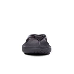 'OOFOS' Women's OOlala Thong - Black Patent -Outdoor Clothing Shop 1400BLK 3 1024x1024@2x