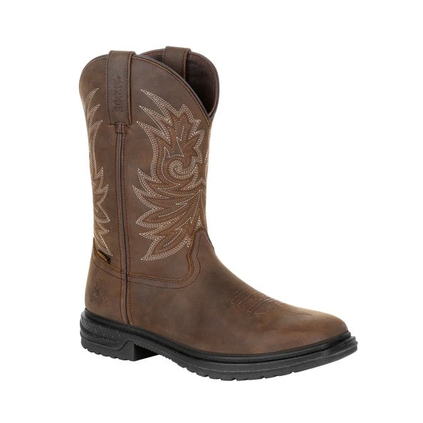 'Rocky' Men's 11" Worksmart SR WP Western - Brown 6 'Rocky' Men's 11" Worksmart SR WP Western - Brown - Image 6