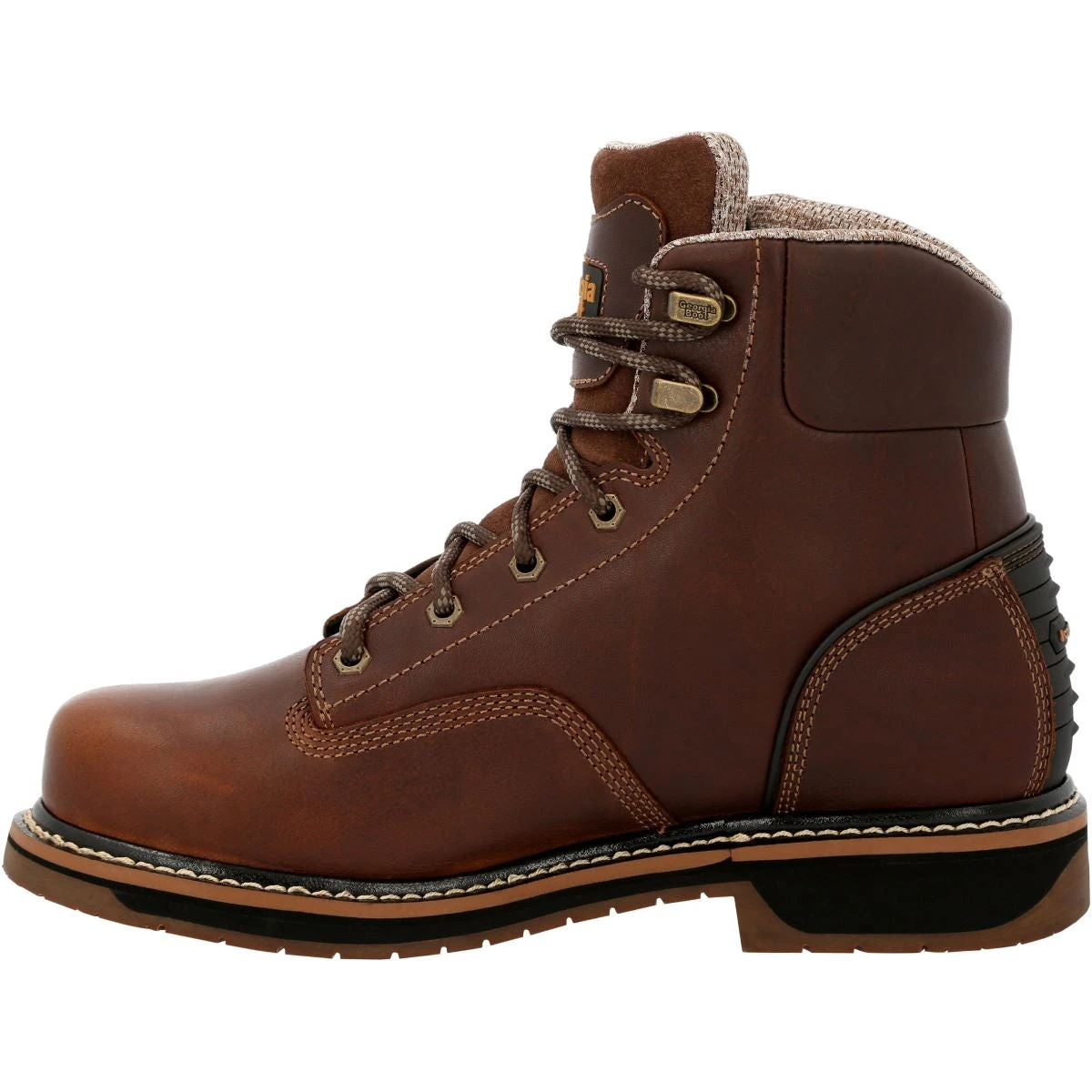 'Georgia Boot' Men's 6" Amp LT Edge EH WP Alloy Toe - Brown 6 'Georgia Boot' Men's 6" Amp LT Edge EH WP Alloy Toe - Brown - Image 6