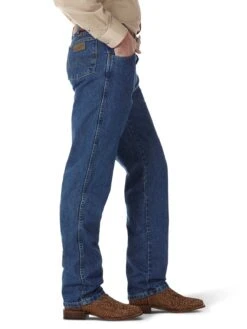 'Wrangler' Men's George Strait Cowboy Cut® Relaxed Fit - Heavyweight Stone Denim -Outdoor Clothing Shop 31MGSHD BS01 RWBB PRD 1024x1024@2x