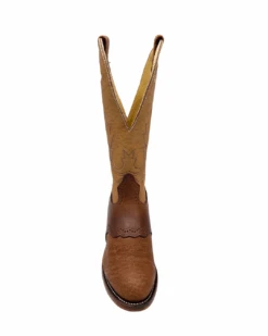 'Boulet' Men's 13" Buckaroo Western Round Toe - Cognac / Butterscotch -Outdoor Clothing Shop 41631 1 1024x1024@2x