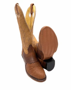 'Boulet' Men's 13" Buckaroo Western Round Toe - Cognac / Butterscotch -Outdoor Clothing Shop 41636 1 1024x1024@2x