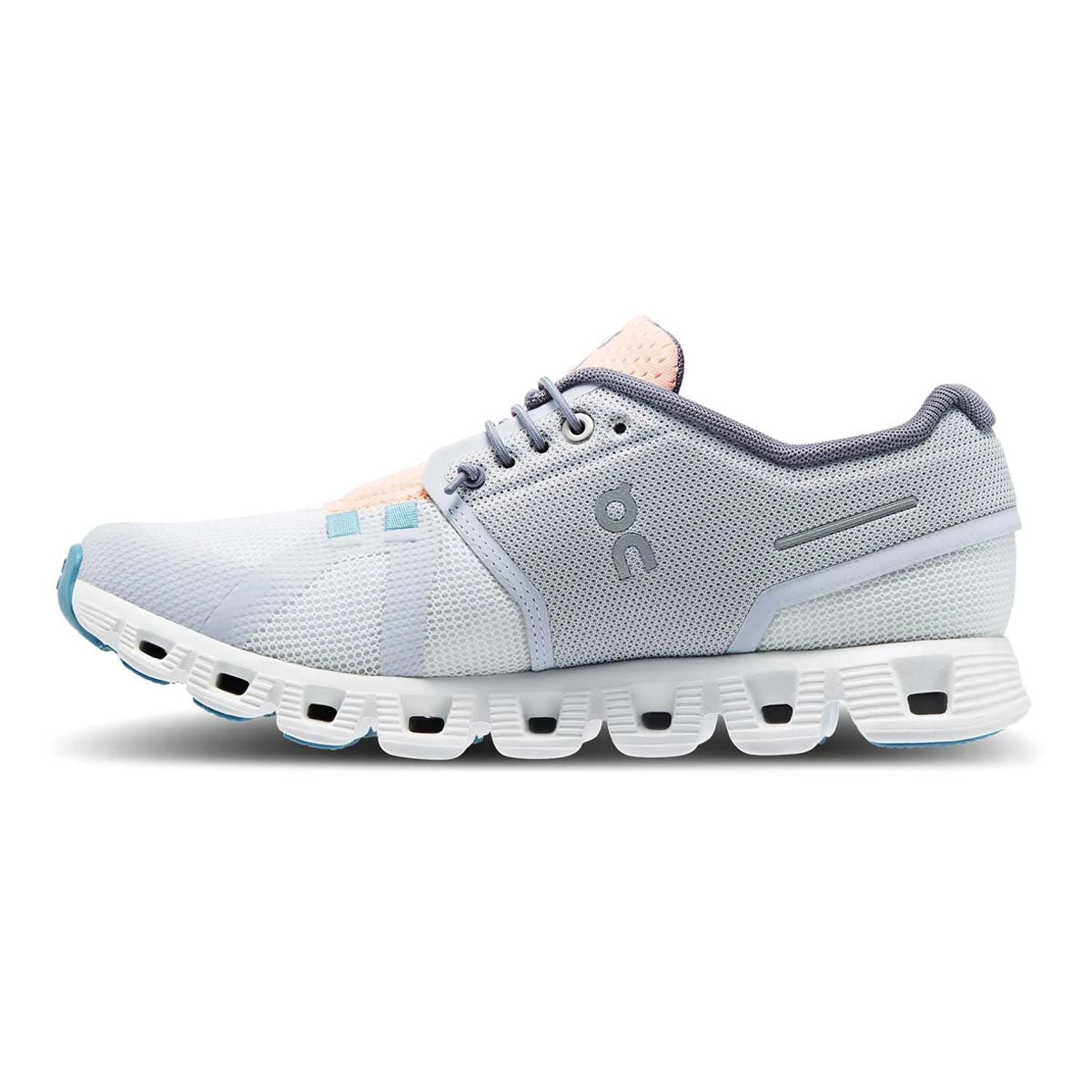 'On Running' Women's Cloud 5 Push - Glacier / Undyed White 5 'On Running' Women's Cloud 5 Push - Glacier / Undyed White - Image 5