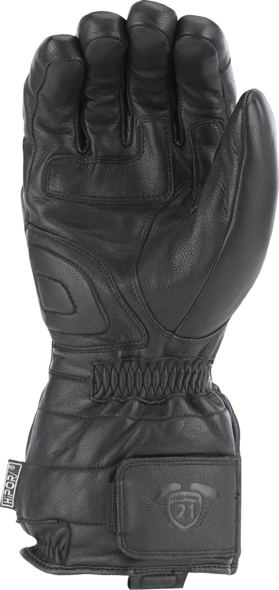 'Highway 21' Unisex Radiant Heated Leather Glove - Black 2 'Highway 21' Unisex Radiant Heated Leather Glove - Black - Image 2