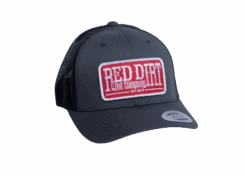 'Red Dirt Hat Company' Men's Tag Patch Cap - Charcoal / Black