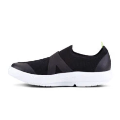 'OOFOS' Men's OOmg Mesh Low Slip On - White / Black -Outdoor Clothing Shop 5080WHTBLK 4 1024x1024@2x