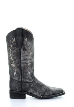 'Corral' Women's 12" Embroidered Western - Black / Sand -Outdoor Clothing Shop 5356 3 1024x1024@2x