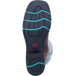 'Laredo' Women's 11" Anita Western Square Toe - Brown / Turquoise -Outdoor Clothing Shop 5607 7 1024x1024@2x