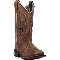 'Laredo' Women's 11" Spellbound Western Square Toe - Tan -Outdoor Clothing Shop 5661 1 1500x.progressive baf0d827 c158 46e6 970d cd9ed3d17251 1024x1024@2x