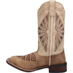 'Laredo' Women's 11" Kite Days Western Square Toe - Tan / Brown -Outdoor Clothing Shop 5821 3 1024x1024@2x