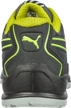 'Puma' Women's Fuse TC Low ESD Steel Toe - Black / Lime Green -Outdoor Clothing Shop 644105 FUSE TC GREEN WNS LOW 205 back 1024x1024@2x