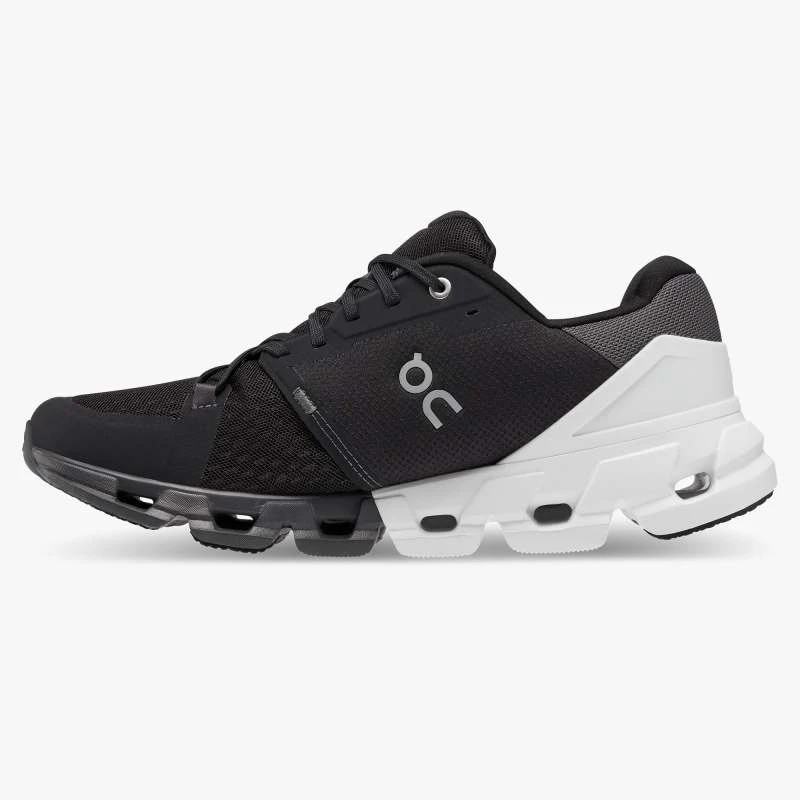 'On Running' Men's Cloudflyer 4 - Black / White 6 'On Running' Men's Cloudflyer 4 - Black / White - Image 6