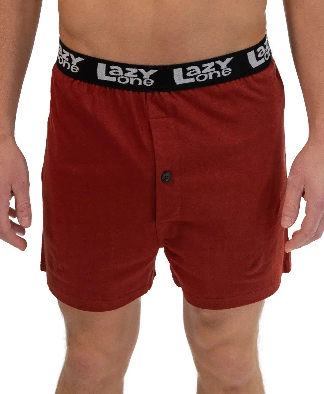 'Lazy One' Men's Butt Nugget Boxer - Brick Red 2 'Lazy One' Men's Butt Nugget Boxer - Brick Red - Image 2