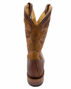 'Boulet' Men's 12" Saddle Vamp Western Square Toe - Shrunken Bomber / Ambergold -Outdoor Clothing Shop 93452 1024x1024@2x