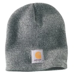 'Carhartt' Men's Acrylic Knit Beanie - Heather Grey / Coal Heather