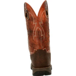 'Durango' Men's 12" REBEL Western Square Toe - CIMARRON BROWN -Outdoor Clothing Shop DDB0327 back 1024x1024@2x