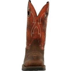'Durango' Men's 12" REBEL Western Square Toe - CIMARRON BROWN -Outdoor Clothing Shop DDB0327 front 1024x1024@2x