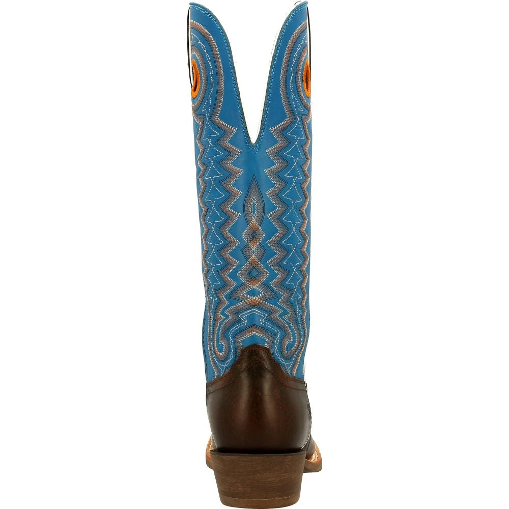 'Durango' Men's 15" Rebel Pro Western Saddle Boot - Chestnut / Brilliant Blue 5 'Durango' Men's 15" Rebel Pro Western Saddle Boot - Chestnut / Brilliant Blue - Image 5