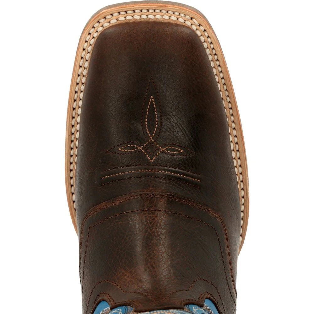 'Durango' Men's 15" Rebel Pro Western Saddle Boot - Chestnut / Brilliant Blue 2 'Durango' Men's 15" Rebel Pro Western Saddle Boot - Chestnut / Brilliant Blue - Image 2