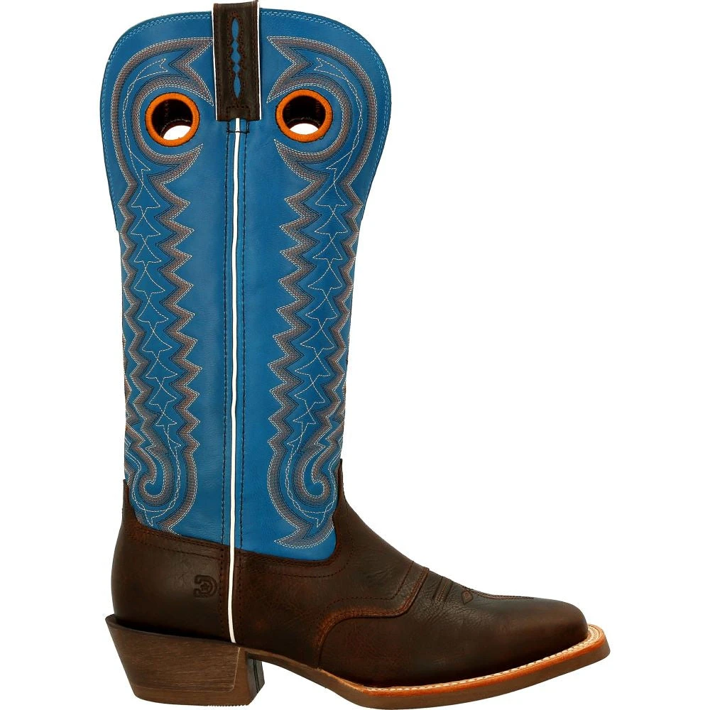 'Durango' Men's 15" Rebel Pro Western Saddle Boot - Chestnut / Brilliant Blue 1 'Durango' Men's 15" Rebel Pro Western Saddle Boot - Chestnut / Brilliant Blue