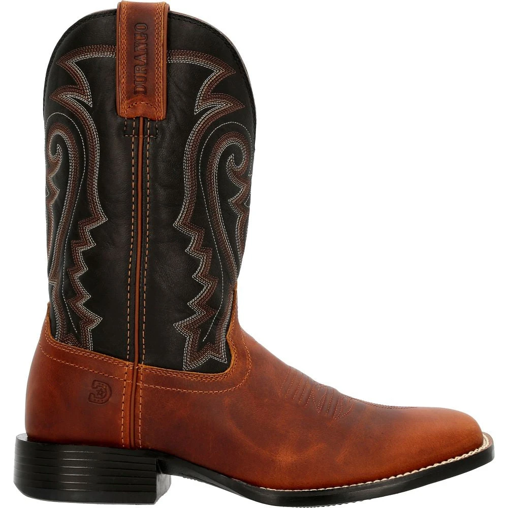 'Durango' Men's 11" Westward Square Toe - Brown/Black 1 'Durango' Men's 11" Westward Square Toe - Brown/Black