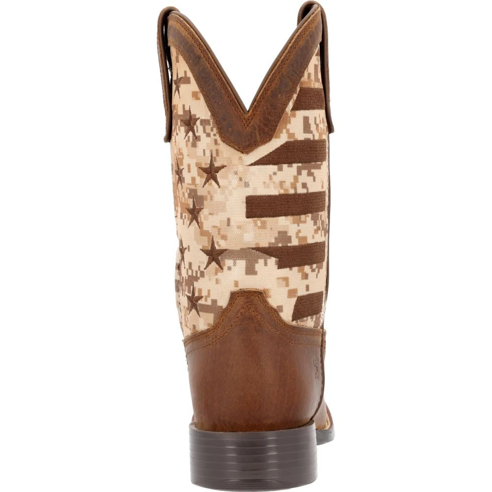 'Durango' Men's 11" Westward Saddlehorn Digital Camo Flag - Brown 5 'Durango' Men's 11" Westward Saddlehorn Digital Camo Flag - Brown - Image 5