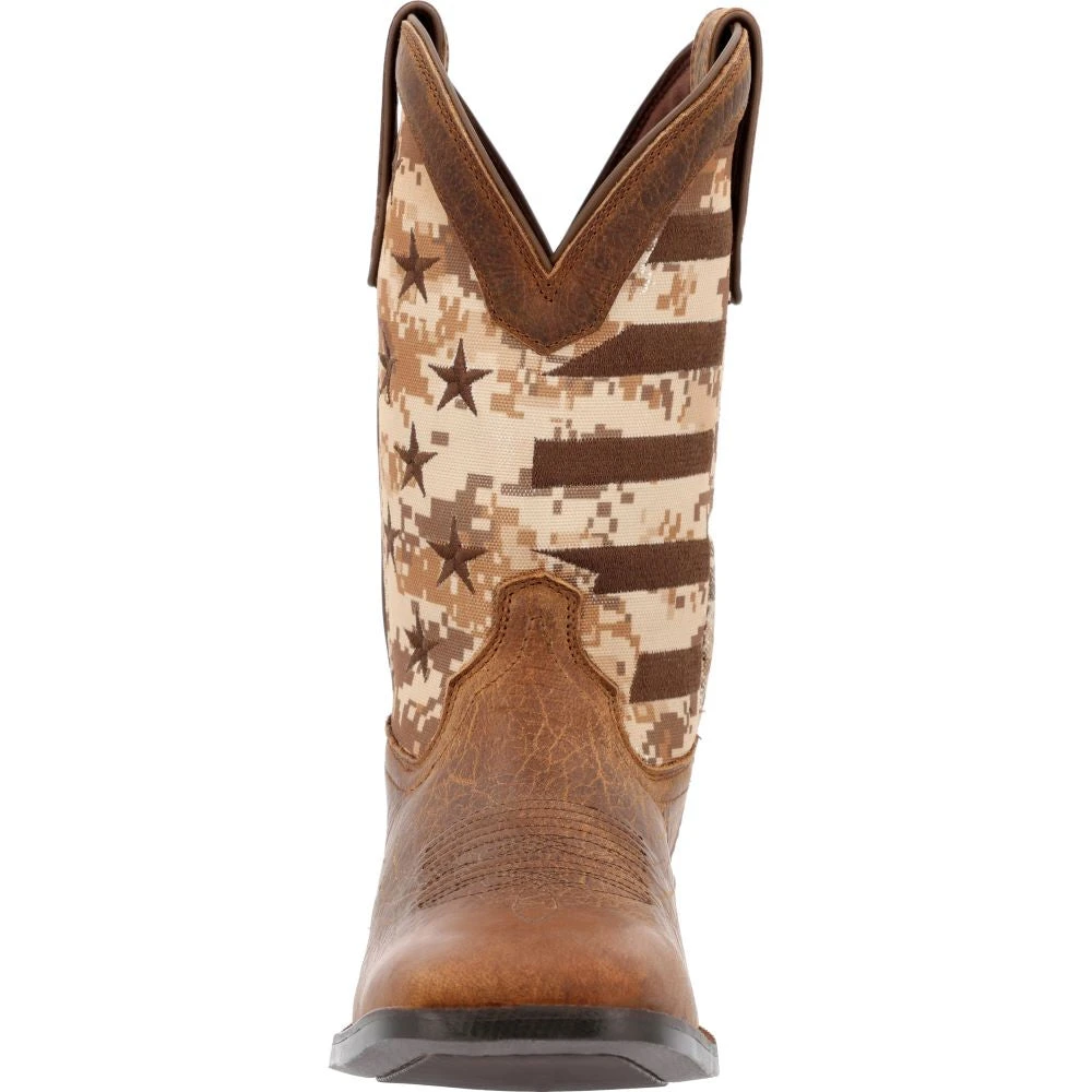 'Durango' Men's 11" Westward Saddlehorn Digital Camo Flag - Brown 4 'Durango' Men's 11" Westward Saddlehorn Digital Camo Flag - Brown - Image 4