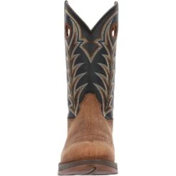 'Durango' Men's 12" Rebel Western Round Toe - Oak Bark / Midnight -Outdoor Clothing Shop DDB0428 front 1024x1024@2x