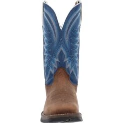 'Durango' Men's 12" Rebel Western Square Toe - Saddle Brown / Denim Blue 9 'Durango' Men's 12" Rebel Western Square Toe - Saddle Brown / Denim Blue -Outdoor Clothing Shop DDB0429 front 1024x1024@2x