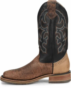 'Double H' Men's 12" Grissom SR Square Toe I.C.E. ™ Roper - Kenia Cognac / Summer Tan / Black -Outdoor Clothing Shop DH4644 500xauto Instep 1024x1024@2x