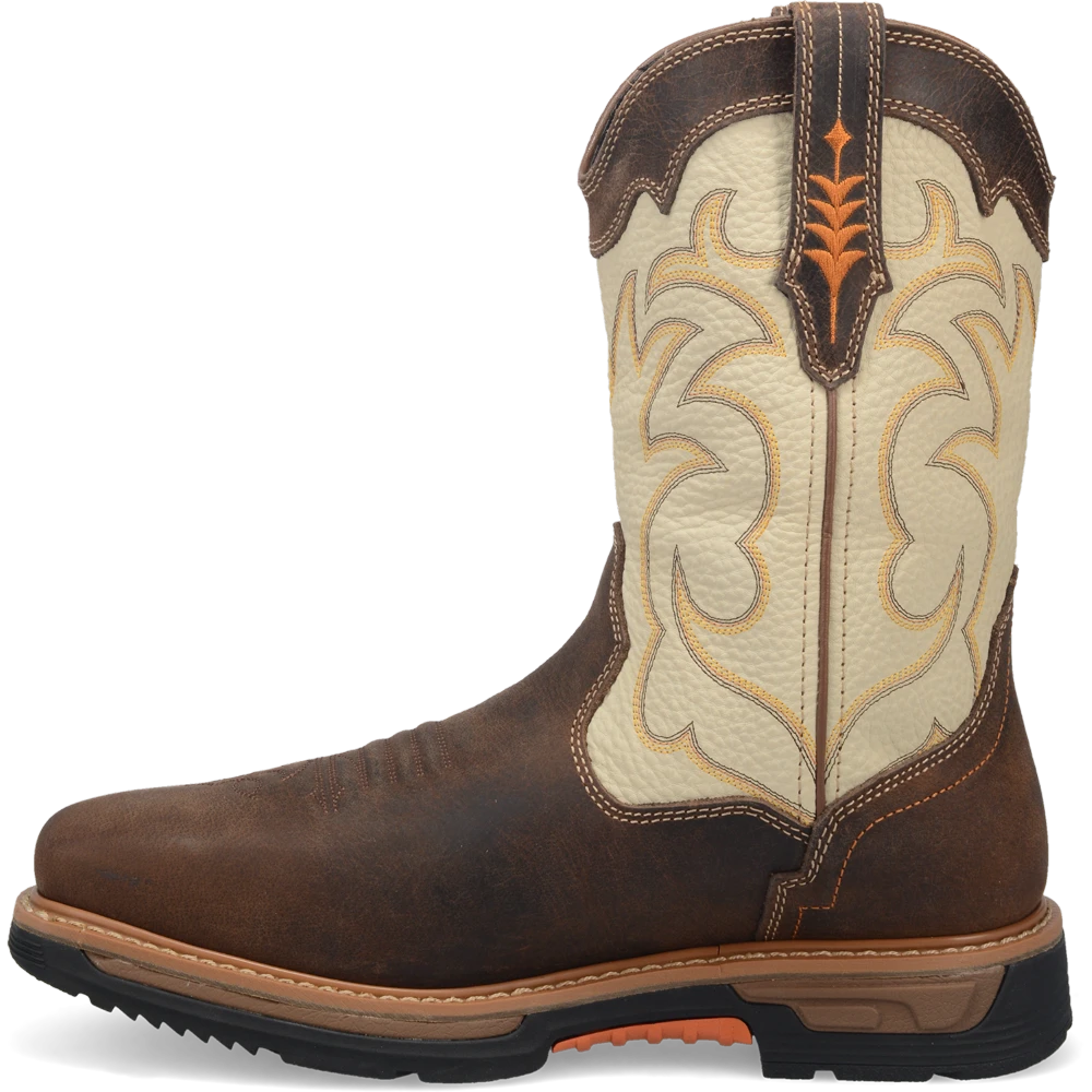 'Dan Post' Men's 11" Storm Tide EH WP Western Square Toe - Bone / Brown 7 'Dan Post' Men's 11" Storm Tide EH WP Western Square Toe - Bone / Brown - Image 7