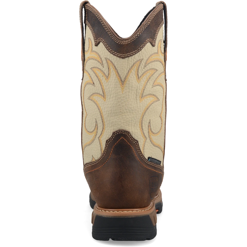 'Dan Post' Men's 11" Storm Tide EH WP Western Square Toe - Bone / Brown 6 'Dan Post' Men's 11" Storm Tide EH WP Western Square Toe - Bone / Brown - Image 6